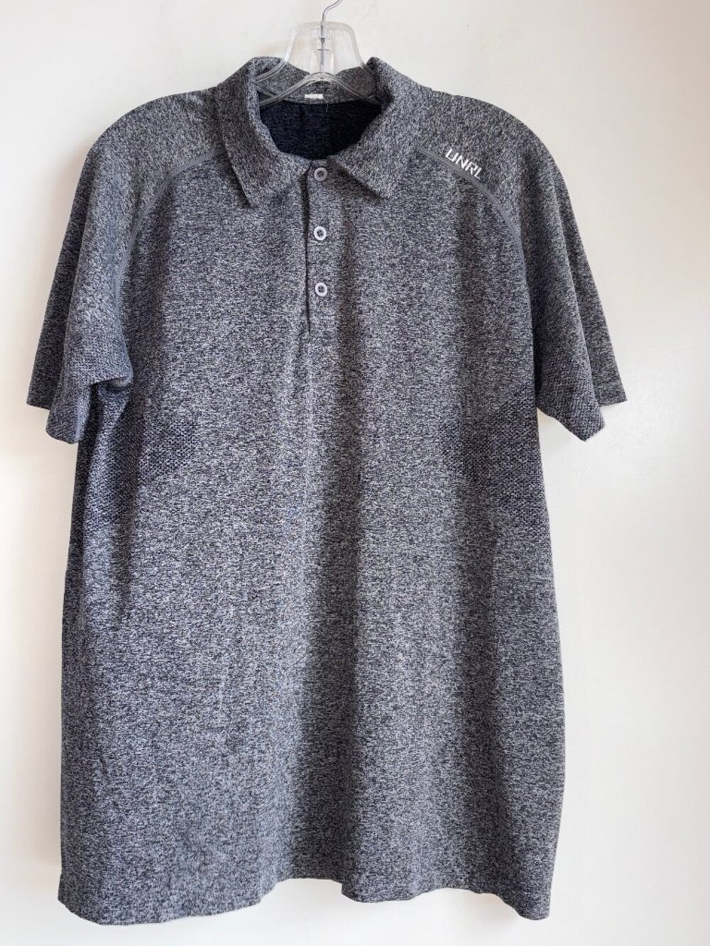 UNRL Men's Performance Golf Polo Size Large Gray